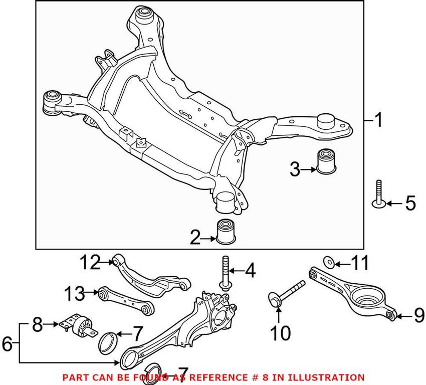 Volvo Control Arm Bushing - Front Driver Side 31476221